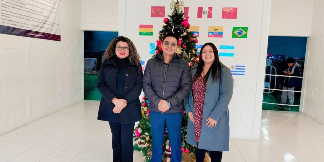 Cónsul general de la República de El Salvador visita albergue para migrantes “Kiki” Romero