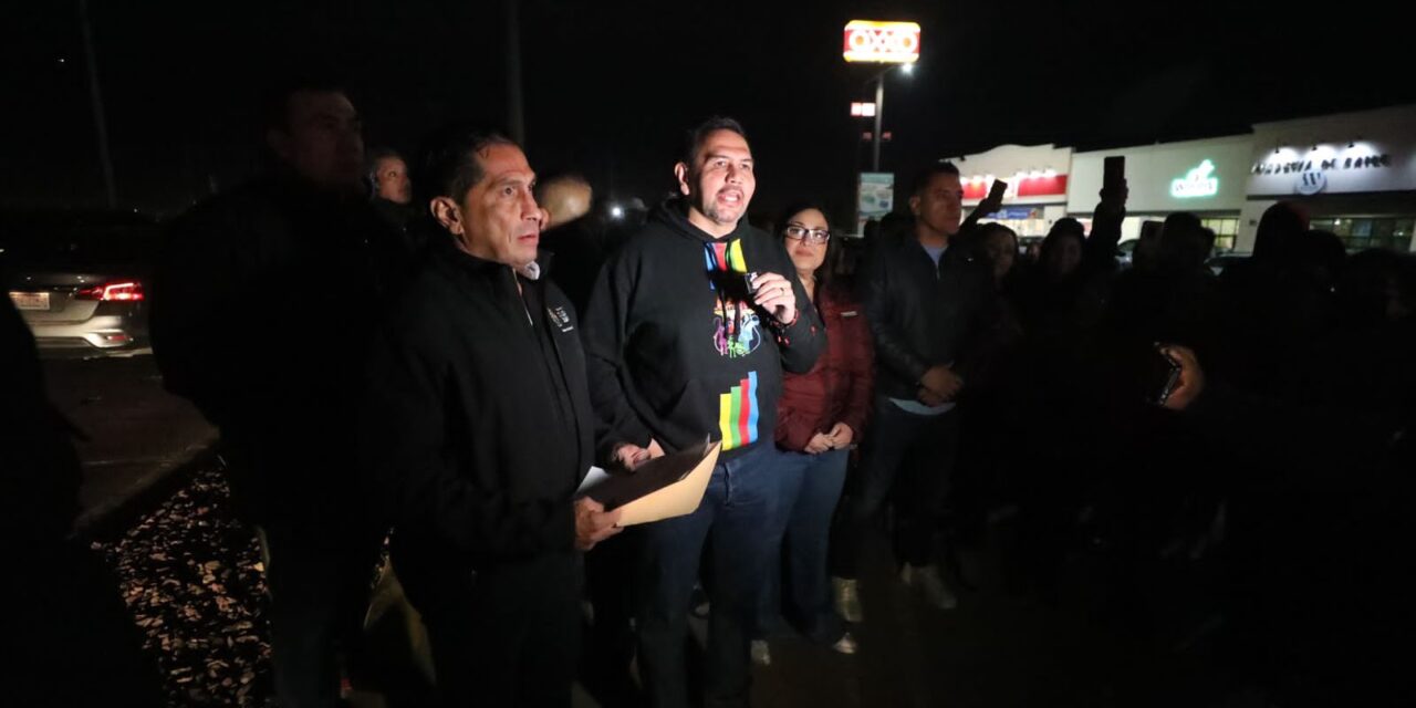 Enciende Alcalde luminarias del primer tramo del bulevar Francisco Villarreal Torres