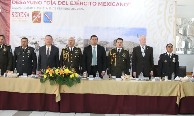 Reconoce alcalde al Ejército Mexicano y agradece el apoyo en beneficio de los juarenses