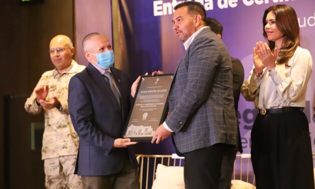 Recibe la Secretaría de Seguridad Pública Municipal Certificación Policial