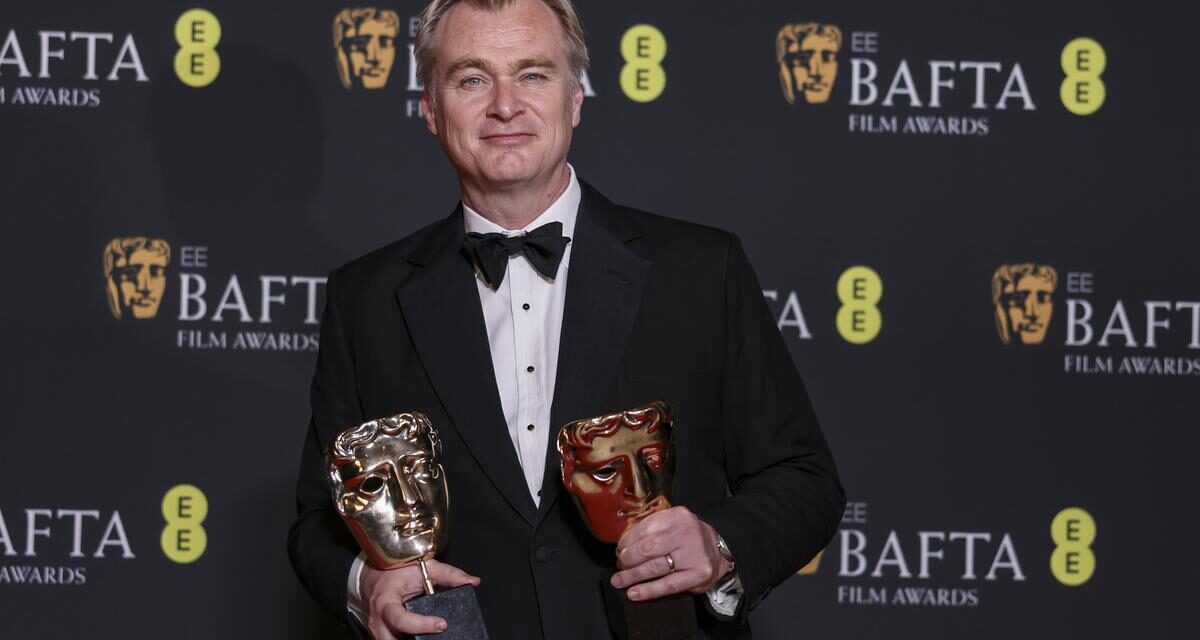 Oppenheimer gana siete premios Bafta; incluyen mejor película, director y actor