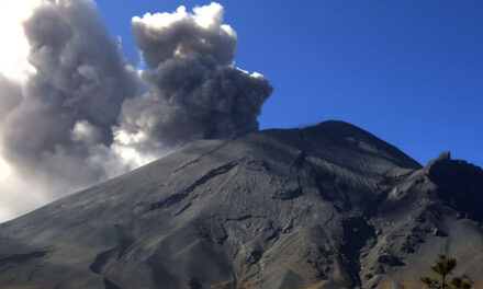Continúa el volcán Popocatépetl en alerta Amarilla Fase 2