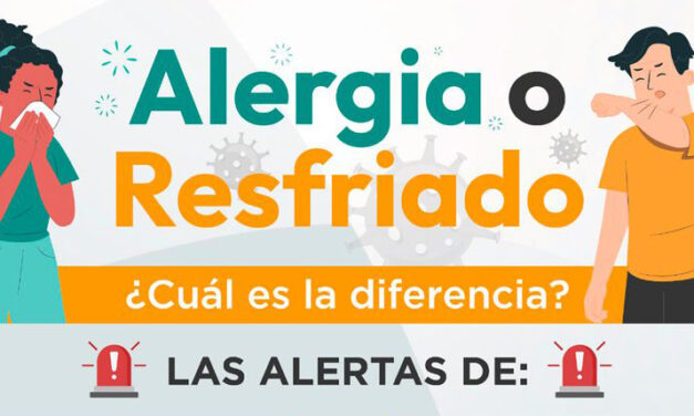 Diferencia entre una alergia y un resfrío. Salud Municipal