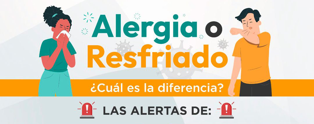 Diferencia entre una alergia y un resfrío. Salud Municipal