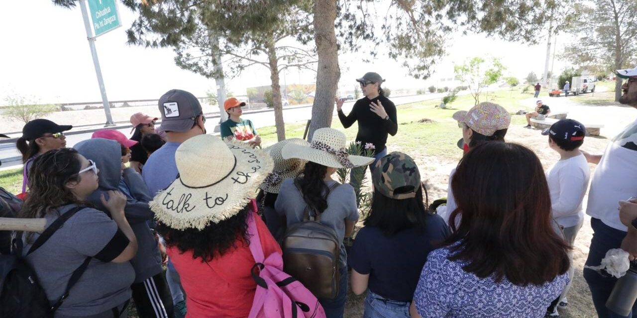 Participan ciudadanos en jornada de forestación en el parque lineal IV Siglos