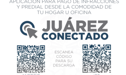 App Juárez Conectado. Aplicación para pagos de multas de tránsito y pagos del impuesto predial.