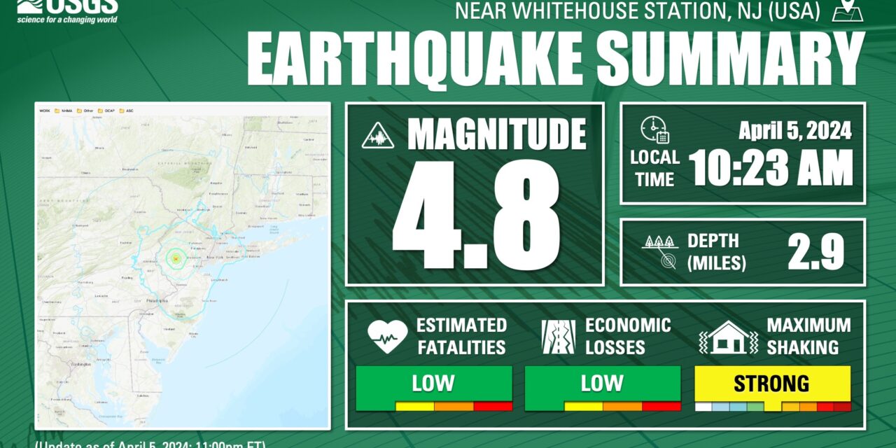 Sismo de 4.8 sacude a Nueva York