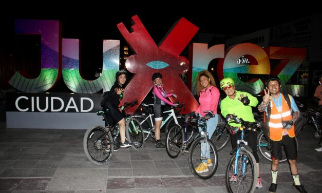 Realiza Candidata a Sindica rodada ciclista nocturna