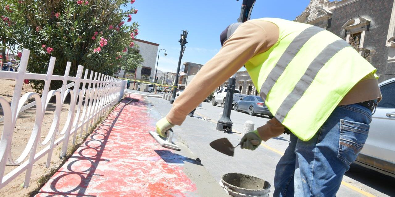 Avanzan obras en el Centro Histórico de Ciudad Juárez: FPFCH
