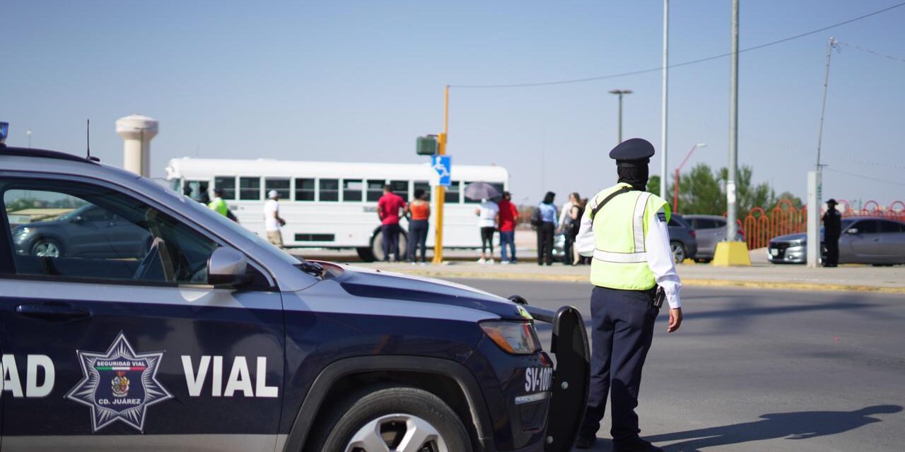 Listo operativo de Seguridad Vial para la Feria Juárez 2024