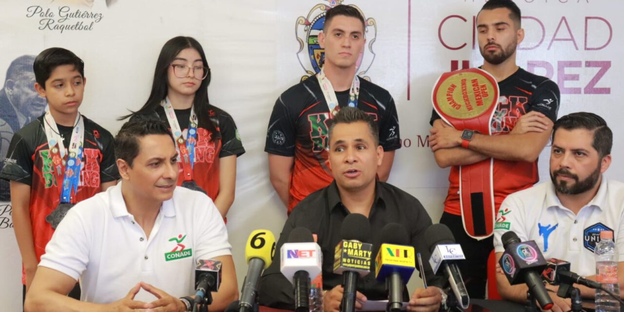 Presentan a los campeones de kickboxing que siguen cosechando triunfos para Juárez