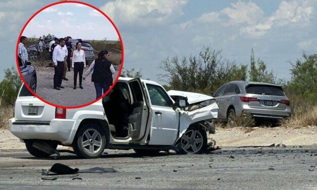 Equipo de Sheinbaum sufre accidente en Sabinas-Monclova; virtual presidenta está bien