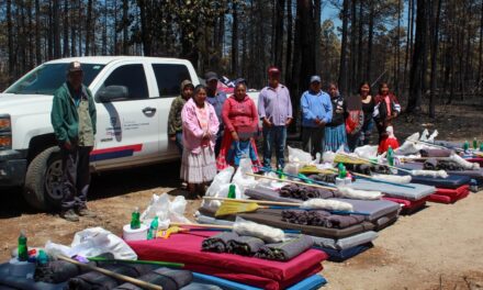 Entrega ‘Bien Común’ apoyos a familias afectadas por incendios en el municipio de Bocoyna