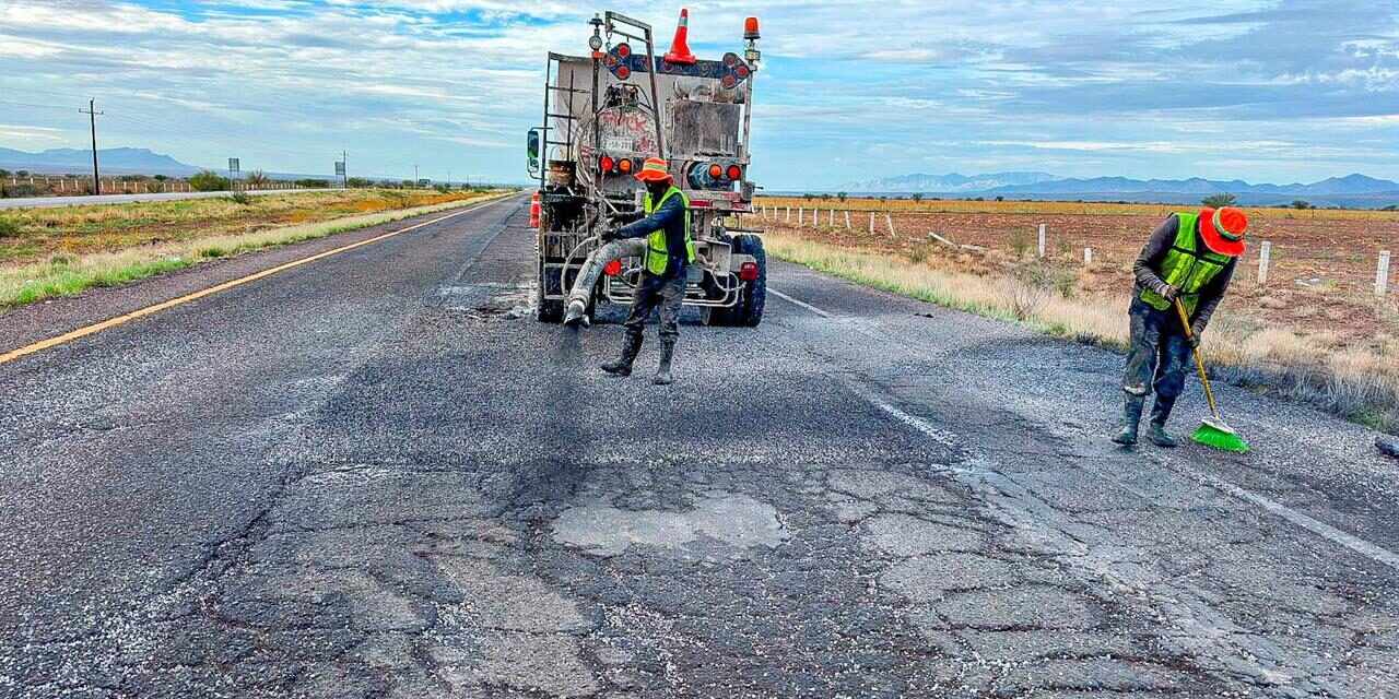 Repara Estado más de 1,500 baches en la Vía Corta a Parral