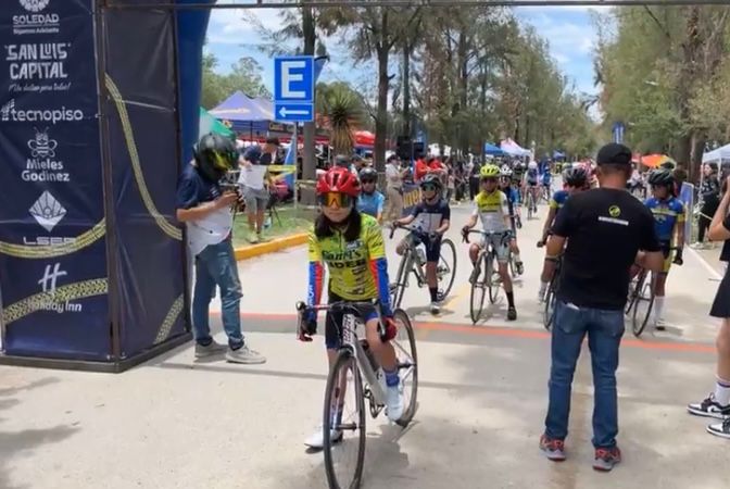 Brilla niña juarense en “Junior Bike 2024” en SLP