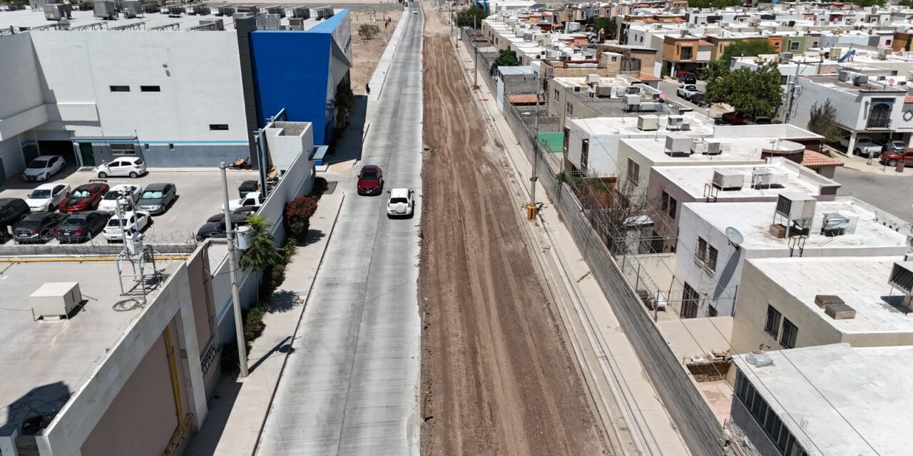 Al 60% el avance de pavimentación de la calle Camino San Carlos