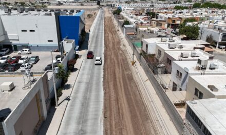 Al 60% el avance de pavimentación de la calle Camino San Carlos