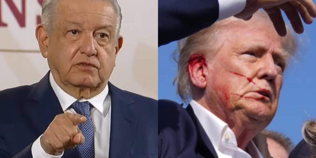 Reprueba AMLO atentado contra Trump