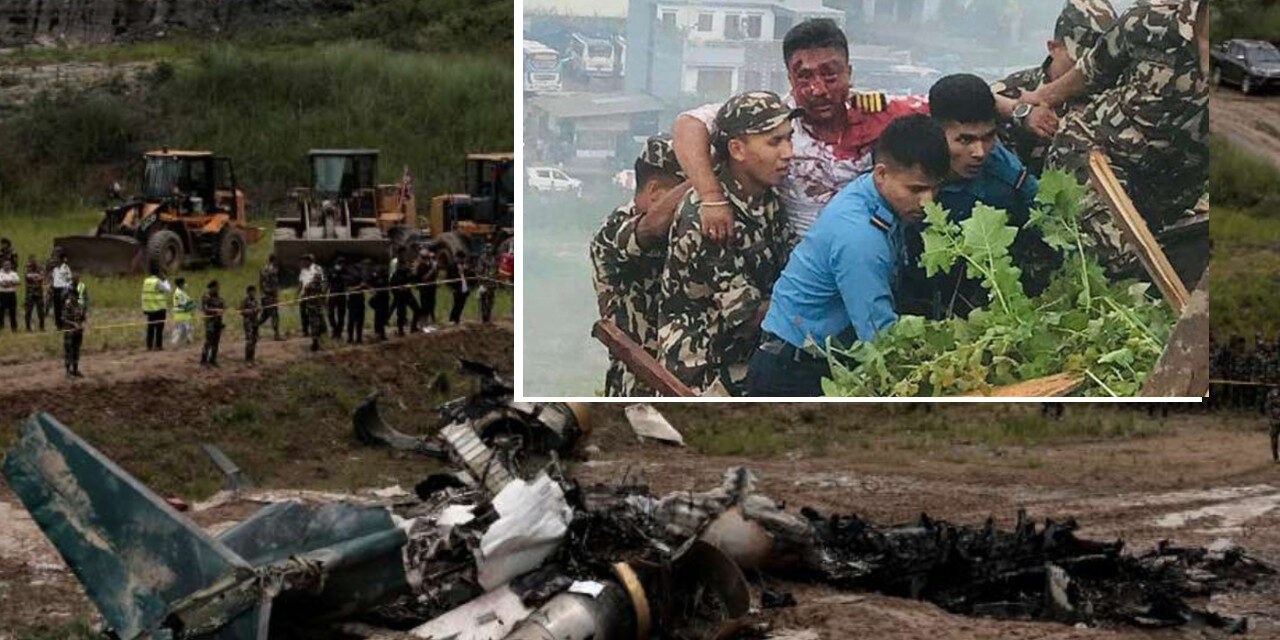 Un avión nepalí se estrelló en el despegue y dejó 18 muertos