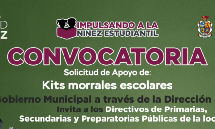 Invita Dirección de Educación a convocatoria “Kits Morrales Escolares con Útiles Escolares”