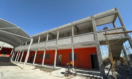 Al 80% avance de construcción de aulas en el Centro Juvenil Díaz Ordaz