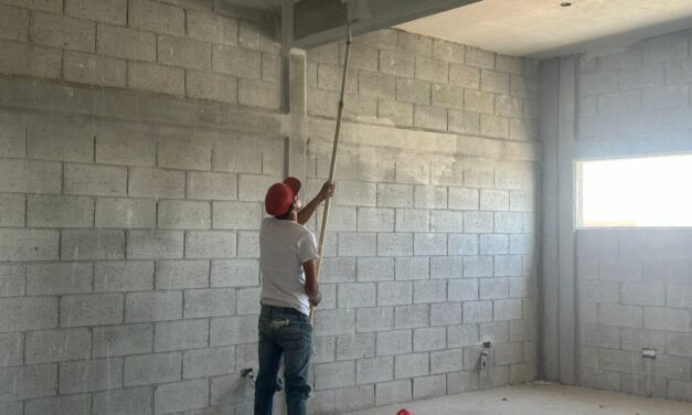 Al 80% avance de construcción de aulas en el Centro Juvenil Díaz Ordaz