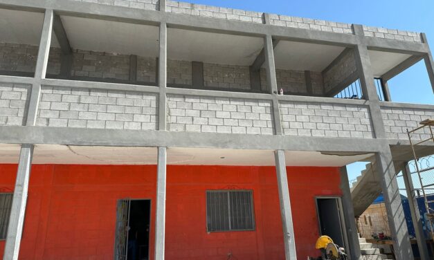 Al 80% avance de construcción de aulas en el Centro Juvenil Díaz Ordaz