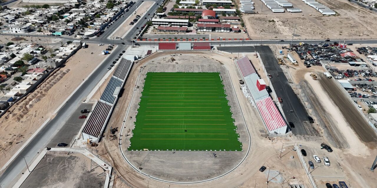 Avanza con éxito construcción del Estadio ‘8 de Diciembre’