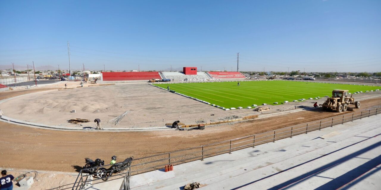 Avanza con éxito construcción del Estadio ‘8 de Diciembre’