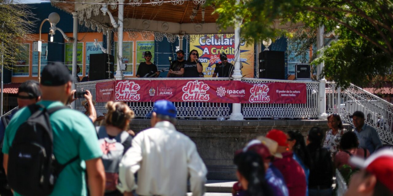 ‘Rock en la Plaza’ lleva una tarde de música y cultura al corazón de Juárez