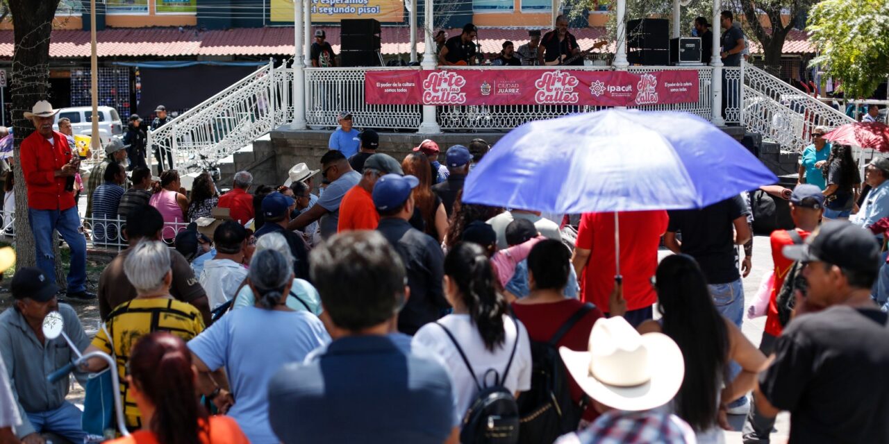 ‘Rock en la Plaza’ lleva una tarde de música y cultura al corazón de Juárez