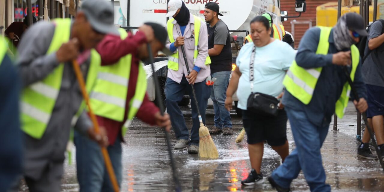 Realiza Servicios Públicos Cruzada por el Centro Histórico