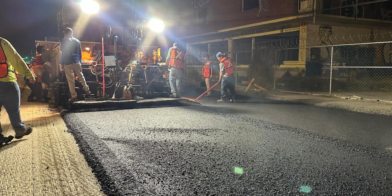 Afina Obras Públicas detalles de repavimentación en tramos de avenida Tecnológico