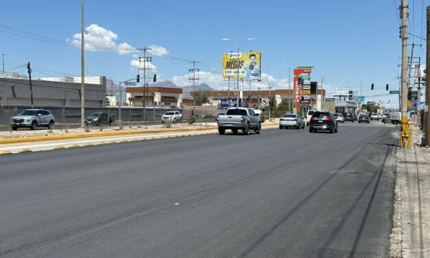 Afina Obras Públicas detalles de repavimentación en tramos de avenida Tecnológico