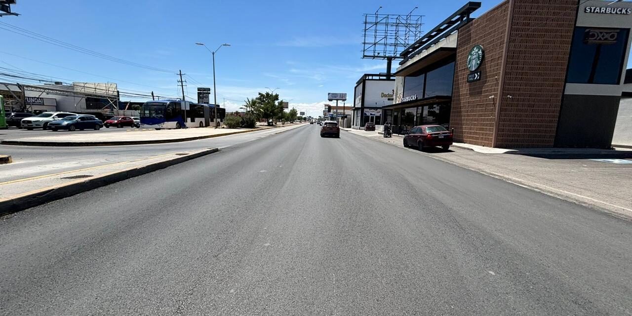 Afina Obras Públicas detalles de repavimentación en tramos de avenida Tecnológico