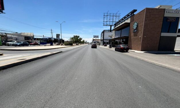 Afina Obras Públicas detalles de repavimentación en tramos de avenida Tecnológico