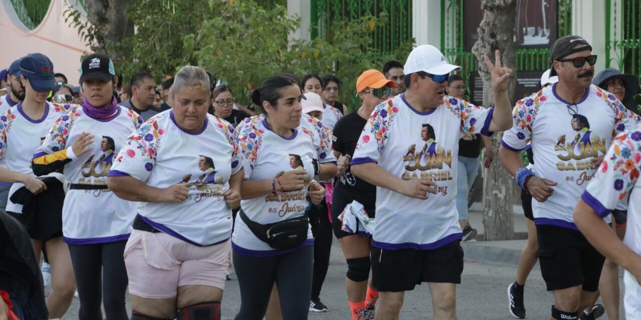 Participan más de 3 mil personas en carrera ‘5K Juan Gabriel es Juárez’