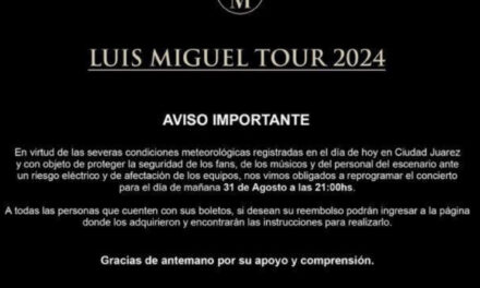 Por lluvias se cancela Juangabrielísimo y Sport Fest y se pospone para mañana Luis Miguel 