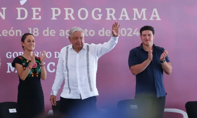 AMLO y Sheinbaum cierran giras en Nuevo León