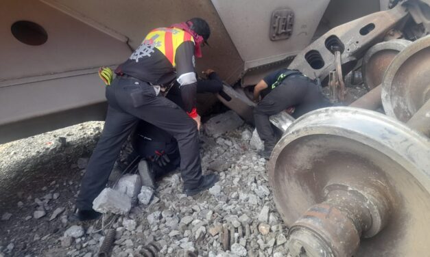 Atiende personal de Protección Civil descarrilamiento en Ciudad Ahumada