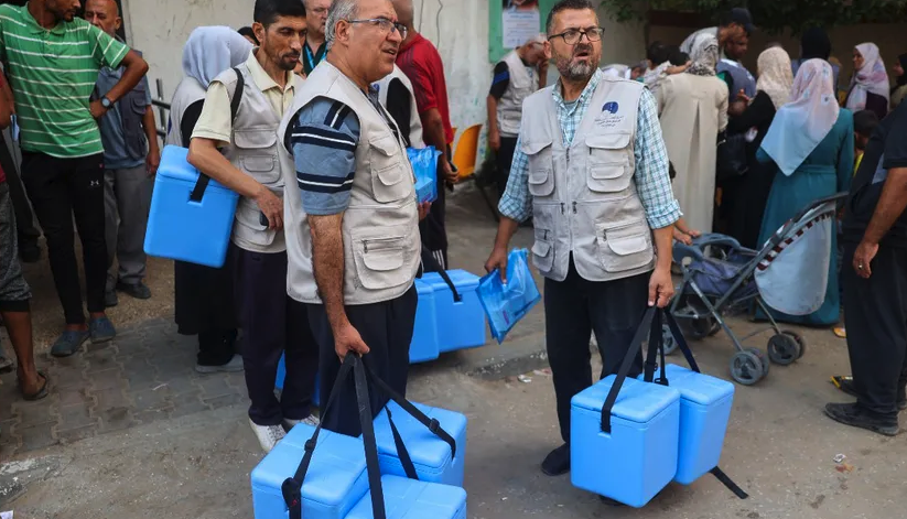 Pausan la guerra en Gaza para vacunar a niños contra la polio, durante 8 horas