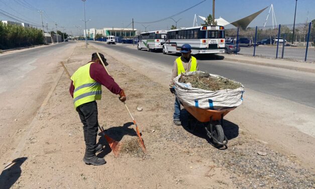 Atendió la Dirección de Limpia avenidas principales de la ciudad durante esta semana