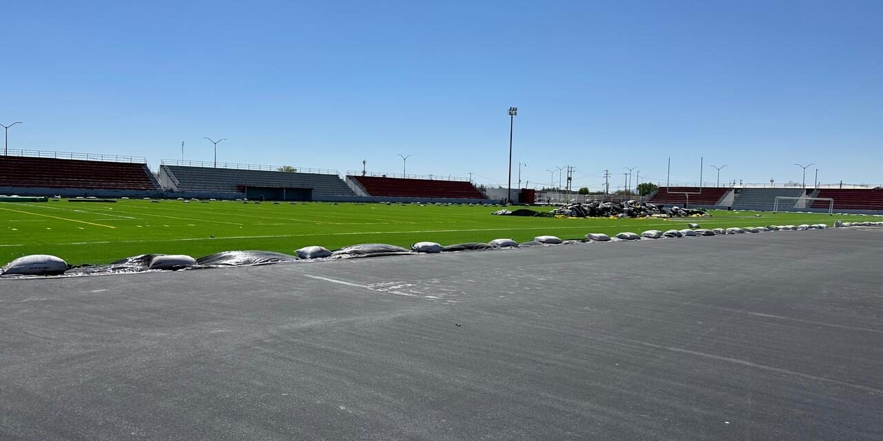 Adelantos en los trabajos de construcción en el Estadio ‘8 de Diciembre’