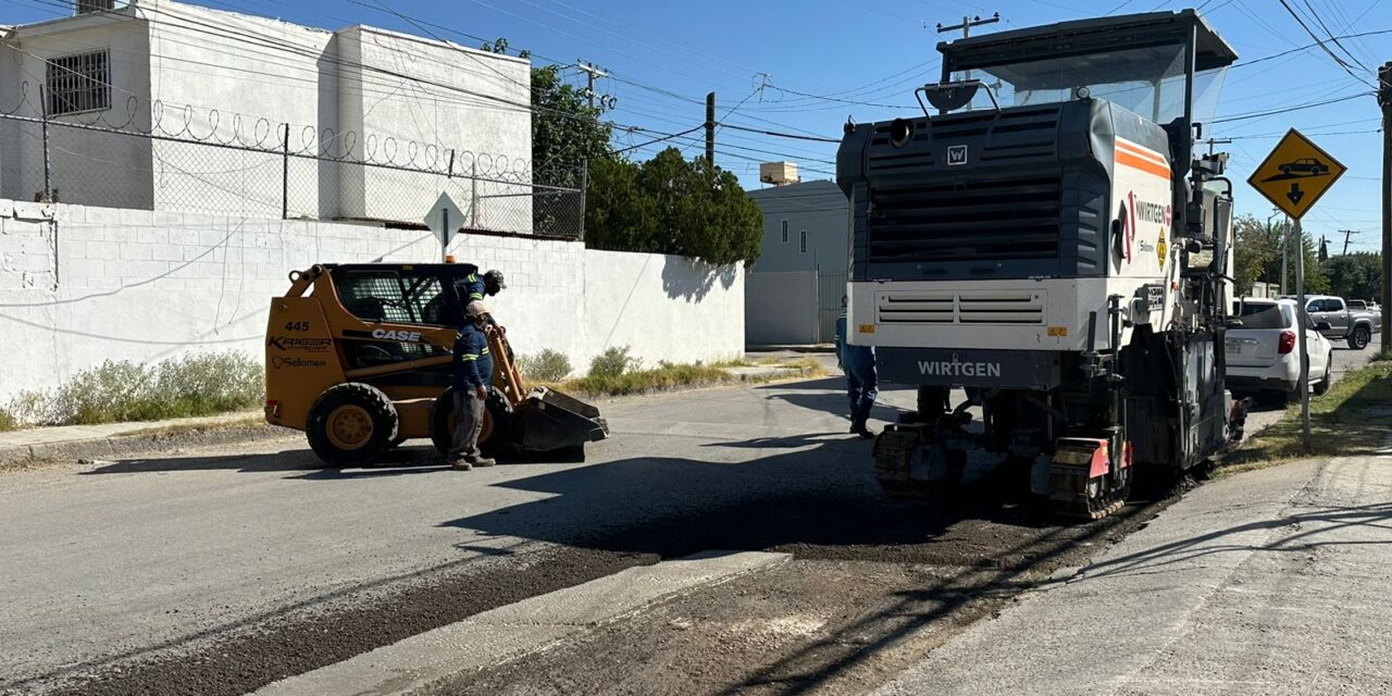 Comienza pavimentación de las calles Aguirre Laredo y Posada Pompa