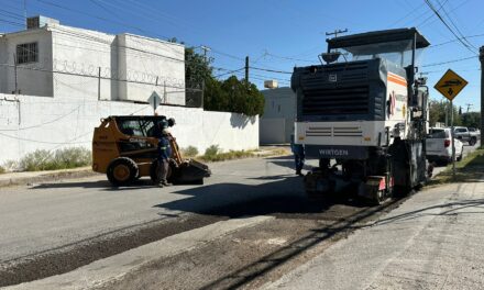 Comienza pavimentación de las calles Aguirre Laredo y Posada Pompa