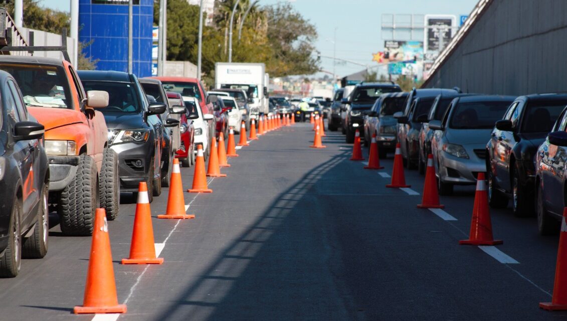 Delimita Control de Tráfico división de carriles en inmediaciones del puente Rotario