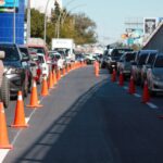 Delimita Control de Tráfico división de carriles en inmediaciones del puente Rotario