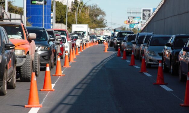 Delimita Control de Tráfico división de carriles en inmediaciones del puente Rotario