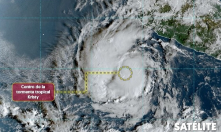 Tormenta tropical ‘Kristy’ podría convertirse en huracán categoría 1