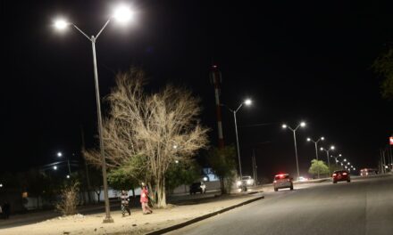 Realizan entrega de luminarias en siete zonas de la ciudad